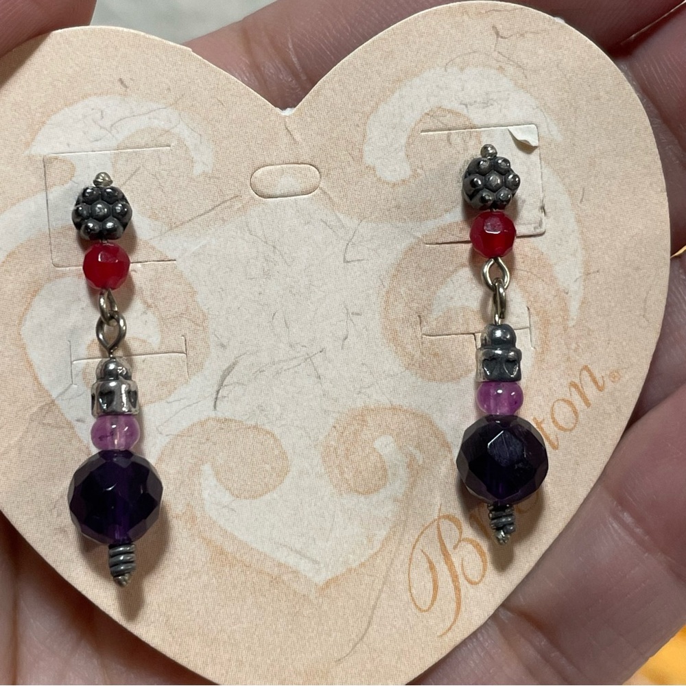 Brighton post drop stud earrings